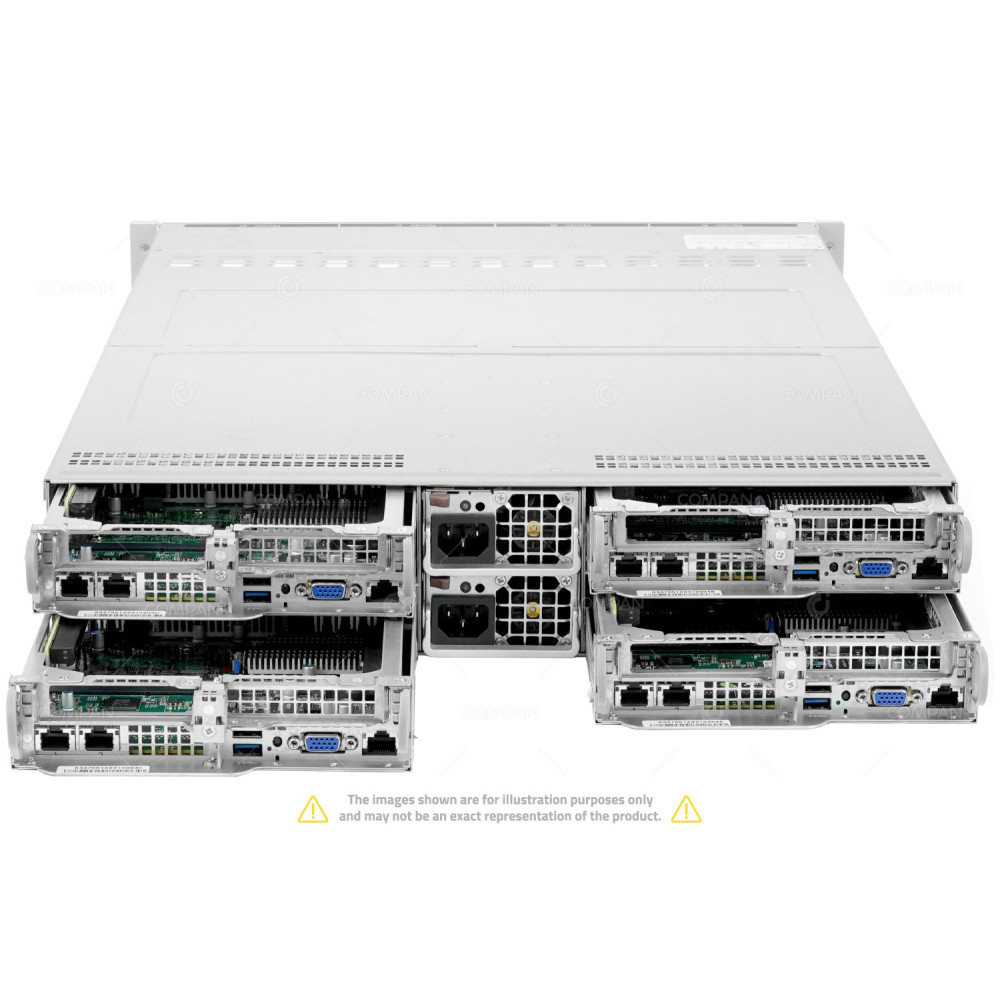 Supermicro SYS-2029TP-HC0R 4x X11DPT-PS 8x Xeon Gold 6134 256GB RAM 4x 960GB SSD